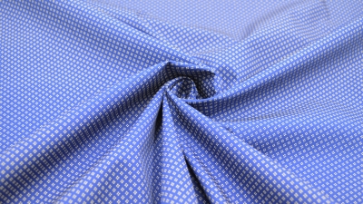 blaue Popeline royalblau blauer Stoff mit Rauten Popeline mit Karos stoff  Baumwollstoff Stoff Popeline  nähen Herrenhemden nähen, Hemden Schals Krawatten nähen