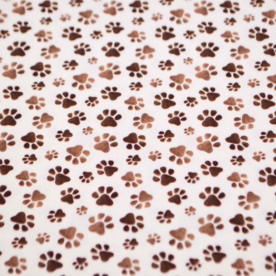 Stoffset mit Hunden und Pfoten Stoff Hunde Hundestoff Pfotenstoff Tatzen Hundepfoten Hund Hunde Tazten Pfoten Baumwollsets Nähsets Materialset Kombistoff  Baumwolle