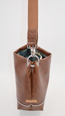 Lorega Vintage Style Kunstleder braun Antik - Kunstleder geprägtes Kunstleder für Taschen Polsterkunstleder