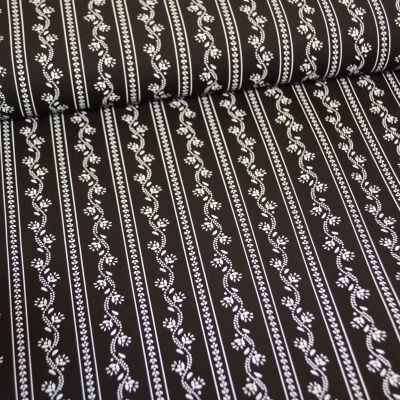 Trachten schwarz-weiß Trachten Trachtenstoff Trachten schwarz-weiß Baumwolle Tracht Trachtenblusenstoff schwarz-weiß Schürzenstoff Trachtenschürze Blümchen Landhausstil schwarz weiß