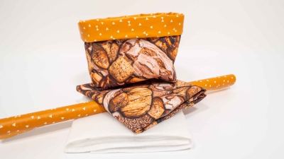 Brotkörbchen Bread DIY Set Utensilo Materialset zum Selbernähen
