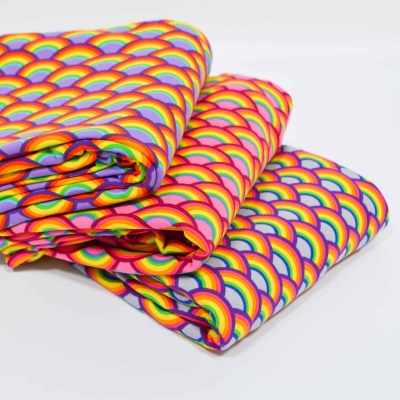Sgraue Rainbows Regenbogen Regenbögen Rainbow rainbow Regenbogenersey  grau Regenbogen Regenbogen Kinderjersey Jerseyn Kinderjersey Regenbogenfarben grau Jersey für Babys Jerseystoff Baumwolljersey Regenbogen