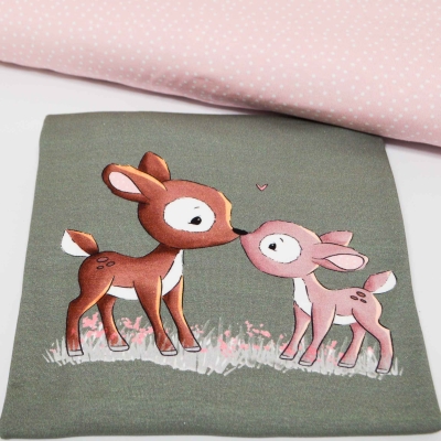 Reh Rehliebe Panel SW 149S Rehliebe Panel Jersey Panel  by emmapünktchen Panel Reh Rehliebe Jersey Rehe Rehlein Reh Shirt Panel Kinderpanel Jersey Rehliebe