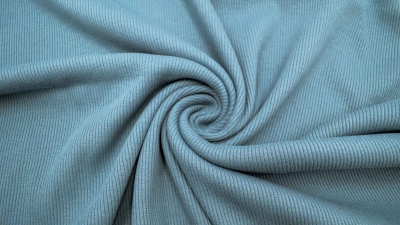 taubenblau Bündchen blau jeans Bündchenstoff Feinstrick UNI XXL Breite 140cm Rippbündchen Rippen Bündchen Feinripp Bund Bündchenstoff offen Meterware taubenblau indigo blau