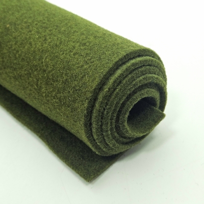 Tweed 937 moosgrün grüner Filz Wollfilz moos Taschenfilz 3mm in dunkelgrün moosgrün