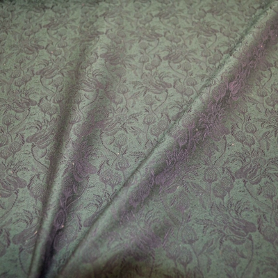 Silk Electra Trachten Jacquard dunkelgrün Trachtenstoff Trachtenschürzenstoff Schürzenstoff Trachten Tracht Rankenstoff in Schwarz mittelalterlicher Stoff mit Ranken und Ornamenten Stoff Jacquard dunkelgrün mittelalterliche Kostüme Gewandungen Jacquard Bl