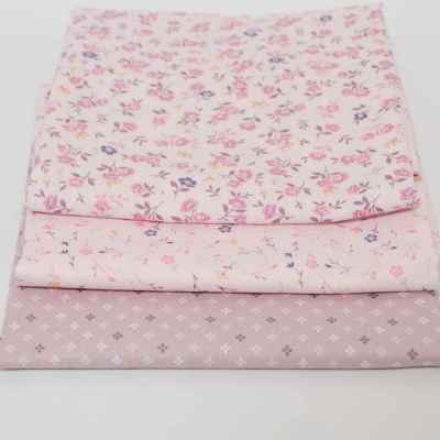 1506-Nähset Spring Set Stoffset Baumwolle Frühling Rosa Pastell  Nähset Stoffsets Stoffpaket Patchwork Springtime Spring Frühling Baumwollset Rosa Blumen Nähsets Materialset Patchwork Patchworkstoff Angebot Kombistoffe nähen