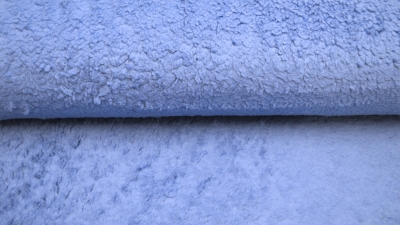 Teddy jeansblau blauer Baumwollteddy  Baumwollteddy Teddy Jeans aus Baumwolle blauer Teddyplüsch hellblauer  Baumwollteddy jeansblauer Baumwoll Teddybärstoff Stoff