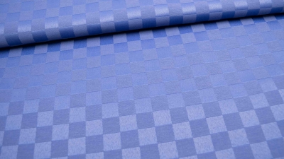 Dama Opale blau blauer Tischdeckenstoff blau kariert Karo  Tischdeckenstoff Tischdecke mit Karos Karo Tischdecke Baumwollgemisch Baumwoll- Polyester Gemisch blau mit Karos Vorhang Vorhänge
