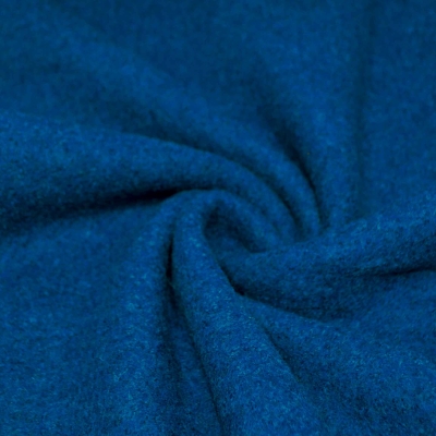 blauer Walkstoff in Blau Schurwolle Walk aus 100 % Schurwolle blau Winterstoff winterliche Kleidung strapazierfähig Walkloden blauer Walk für Babybekleidung für den Winter Babyoverall Kinderoverall  aus Walk blauer Walkloden Wollwalk in Blau