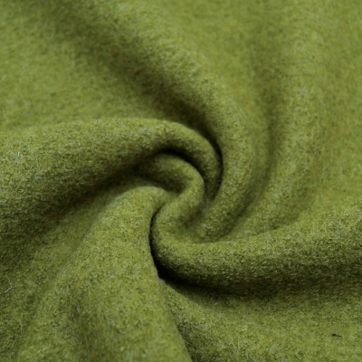 Walkstoff in Grün grüner Schurwolle Walk aus 100 % Schurwolle Winterstoff winterliche Kleidung strapazierfähig Walkloden Walk für Babybekleidung für den Winter Babyoverall Kinderoverall  aus Walk Walkloden Wollwalk in Grün Grasgrüner Walk