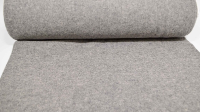 grauer Walkstoff grau Schurwolle Walk aus 100 % Schurwolle Winterstoff winterliche Kleidung strapazierfähig Walkloden grau meliert Walk für Babybekleidung für den Winter Babyoverall Kinderoverall  aus Walk Walkloden grau Walk Wolle