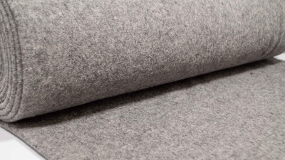 Noteboom 04578 - 061 grauer Walkstoff grau Schurwolle Walk aus 100 % Schurwolle Winterstoff winterliche Kleidung strapazierfähig Walkloden grau meliert Walk für Babybekleidung für den Winter Babyoverall Kinderoverall  aus Walk Walkloden grau Walk Wolle