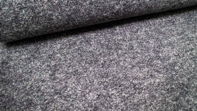 Preview: Walkstoff dunkelgrau grauer Schurwolle Walk aus 100 % Schurwolle Winterstoff winterliche Kleidung strapazierfähig Walkloden grau grauer Walk für Babybekleidung für den Winter Babyoverall Kinderoverall  aus Walk Walkloden grauer melierter melange Walk Woll