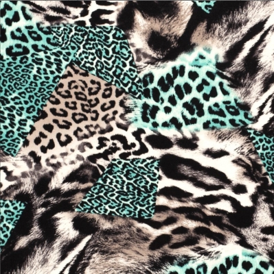 Viskose Viskosejersey Viskosestoff Tiere wilde Tiere Tierfelldruck Puma Leo Zebra Stoff  Viskose