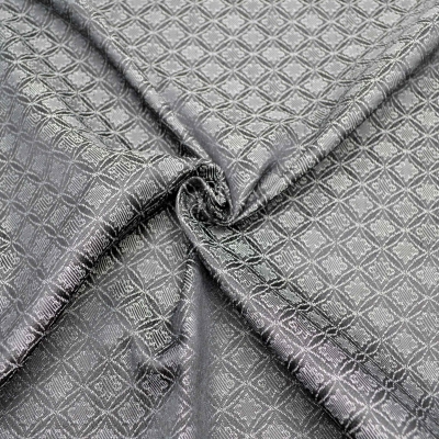 Jacquard in Silber, Silbergrauer Jacquardstoff, beidseitig verwendbar, Krawattenstoff, Stoff mit Ranken Ornamenten grau grauer Mittelalterstoff  Miederstoff grauer Dekostoff mit Ranken Blume