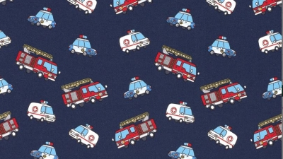 Erste Hilfe Polizei Krankenwagen Feuerwehr Kinderjersey Jersey mit Feuerwehrautos Polizei Krankenwagen  Löschautos Löschfahrzeuge Jerseystoff  Jersey mit Feuerwehr  Kinderjersey Jersey für Kinder Jersey für Jungs Baby Jersey  Baumwolljersey, Jersey