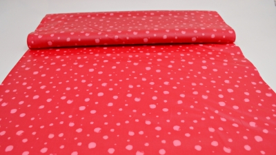 Punkte-Design, beschichtete Baumwolle in  rot-rosa-pink, grün-hellgrün, türkis-petrol beschichteter Stoff, beschichteter Stoff mit Punkten, PVC, Beschichtung, Tupfenmotiv