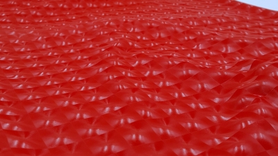 Stretchstoff 3-D Stoff roter Stretchstoff - elastischer Stoff rotfarben Stretchstoff rot Karostoff Stretch rot