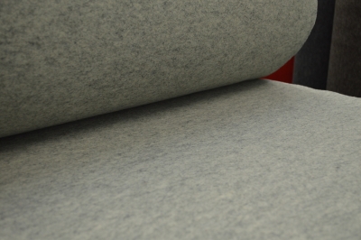 Wollfilz ca 3mm meliert hellgrau hellgrauer Wollfilz 3mm Filz grau +
