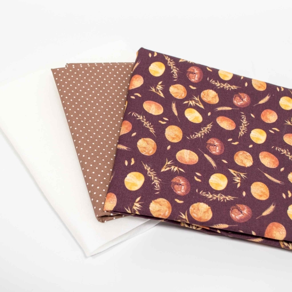 1248 - Getreide  DIY DIY NÄHSET mit Getreide und Brötchen Süßigkeiten  Brotkörbchen selber nähen Utensilo Getreide und Brötchen Brotkörbchen selber nähen Utensilo für Brotkörbchen  Set  Frühstück DIY nähen do it yourself  Utensilo Brotkorb selber nähen Ma