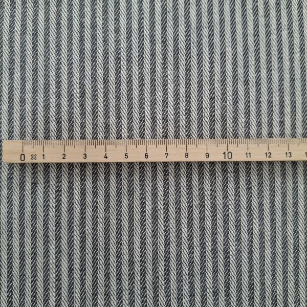 Dekostoff mit Fischgrat gestreifter Stoff robuster & strapazierfähiger Stoff