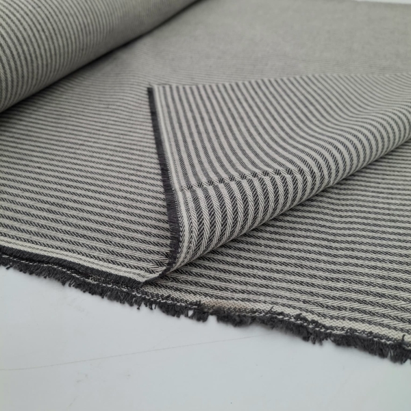 Dekostoff mit Fischgrat gestreifter Stoff robuster & strapazierfähiger Stoff