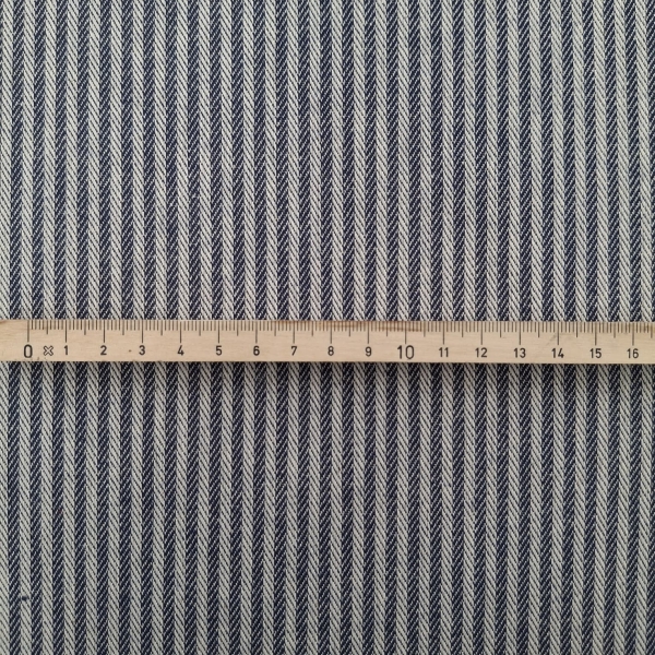 Dekostoff mit Fischgrat gestreifter Stoff robuster & strapazierfähiger Stoff