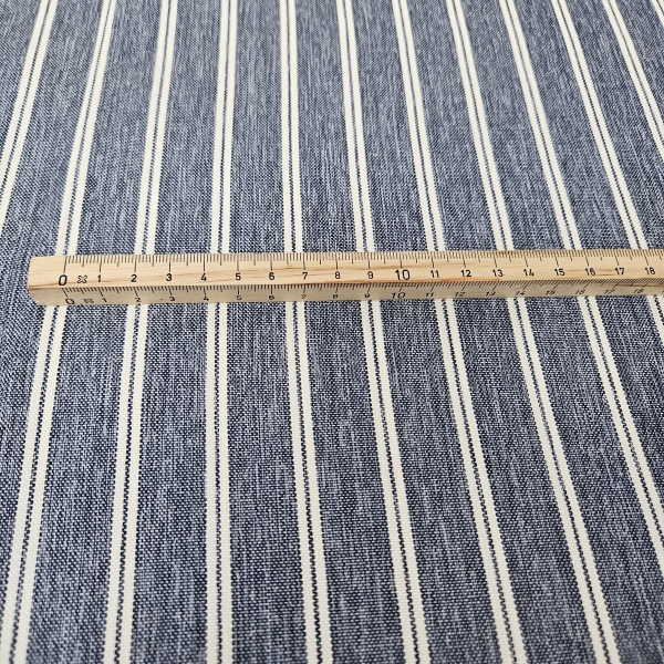 Outdoorstoff Sreifenstoff für Außenbereich Maritimer Stoff für Outdoor marineblau