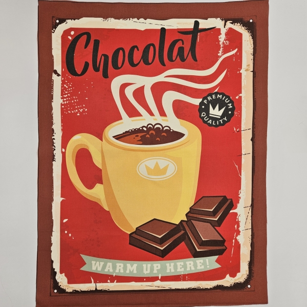 Geschirrtuchset 3 Motive zum selbernähen Motiv Chocolate - Schokolade