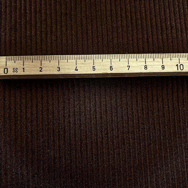 Genua Cord Cordstoff dunkelbraun dunkelbrauner Cordstoff robust & strapazierfähig