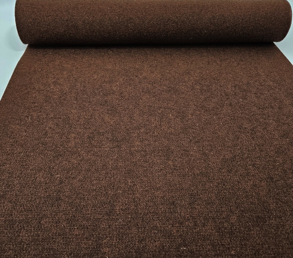 Tweed EXTRA 605 4mm Wollfilz dunkelbraun meliert Filz 4mm stark dunkelbraun melange - Rolls