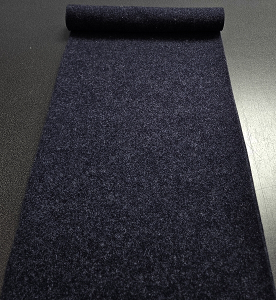 Tweed 905 dunkelblau melierter Wollfilz 3mm stark in dunkelblau Filz marineblau - Rolls 50x100cm