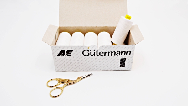 Angebot Box Gütermann Nähgarn GÜTERMANN Nähgarn Allesnäher Mara Farbe: 800 Stärke: 120