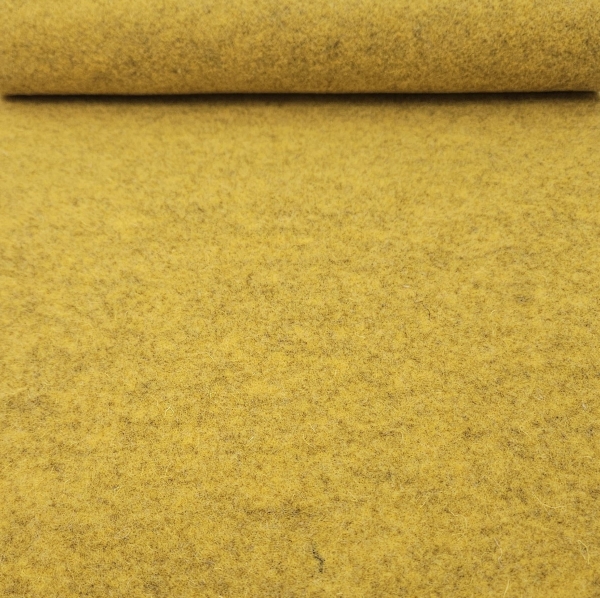Tweed 034 zitronengelb gelber Wollfilz 3mm stark in gelb Meterware