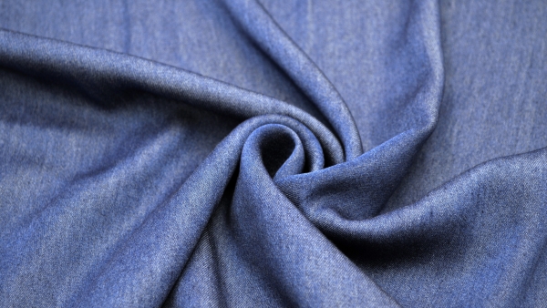 Viskose Viscose Chambray Washed Blue Chambray Washed Blue - weich-fließender Viskose in schimmernder Denim Optik