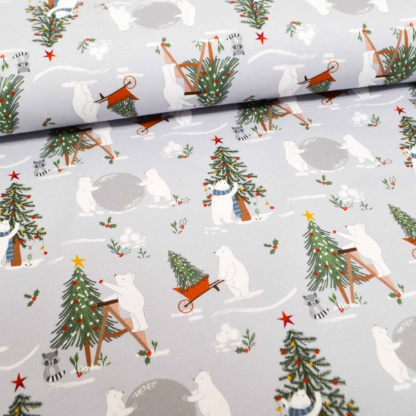 French Terry Eisbär Eisbären Weihnachten Weihnachtsbaum Weihnachten French Terry french Terry Summer Sweat French Terry Eisbär Eisbären Weihnachten Weihnachtsbaum Weihnachten