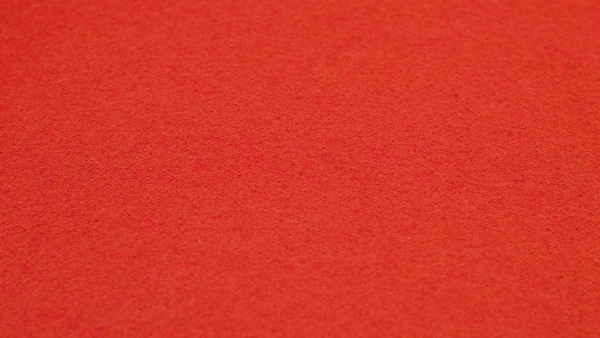 0113-90 Korallen Rot RO roter Wollfilz roter Schurwollfilz  Koralle korallenroter Flecklefilz Filz aus Schurwolle Filz aus Wolle roter Filz