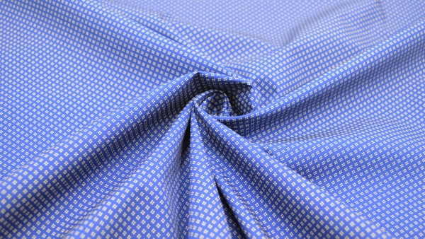 blaue Popeline royalblau blauer Stoff mit Rauten Popeline mit Karos stoff  Baumwollstoff Stoff Popeline  nähen Herrenhemden nähen, Hemden Schals Krawatten nähen