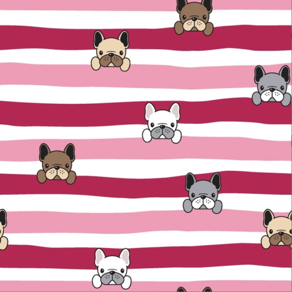 Mops Möpse Hund Hunde pugs pug French Terry mit Hund Stoff mit Hund Möpse Summersweat Mops Sweat  French Terry Summersweat Sommersweat Sommer Sweat  rosa