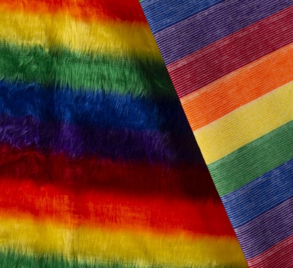 Rainbow Regenbogen Plüsch Regenbogen Farben Streifen Rainbow Plüsch Regenbogen Plüsch Kurzhaarfellimitat Plüsch Plüschstoff Rainbow Plüschstoff Regenbogen Kunstfell Fellstoff Kunstfell Plüsch