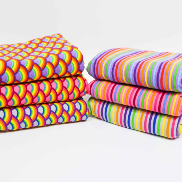 Sgraue Rainbows Regenbogen Regenbögen Rainbow rainbow Regenbogenersey  grau Regenbogen Regenbogen Kinderjersey Jerseyn Kinderjersey Regenbogenfarben grau Jersey für Babys Jerseystoff Baumwolljersey Regenbogen
