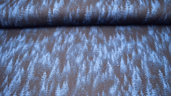 0663 - Infinity Tannen grün Schwarzwald Schwarzwald Eigendesign Schwarzwald Tannenwald grün Tannen grün Deco-Line made by Deco-Line Eigenproduktion Inifinity-Line moderner Landhausstil Schwarzwald Design Maskenstoff Infinity Line Eigenproduktion