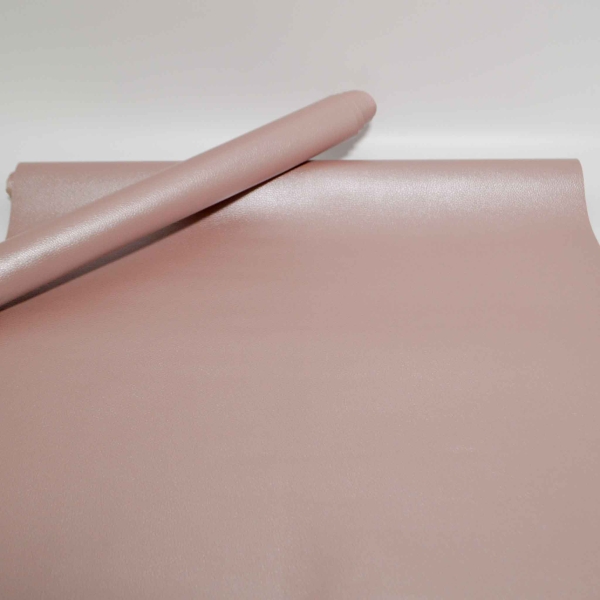 Tissuland Karla Star rosa Kunstleder Metallic Glitzer-Kunstleder rosa Polsterkunstleder Rose kaschiert weiches rotes Kunstleder mit Glanz rosa