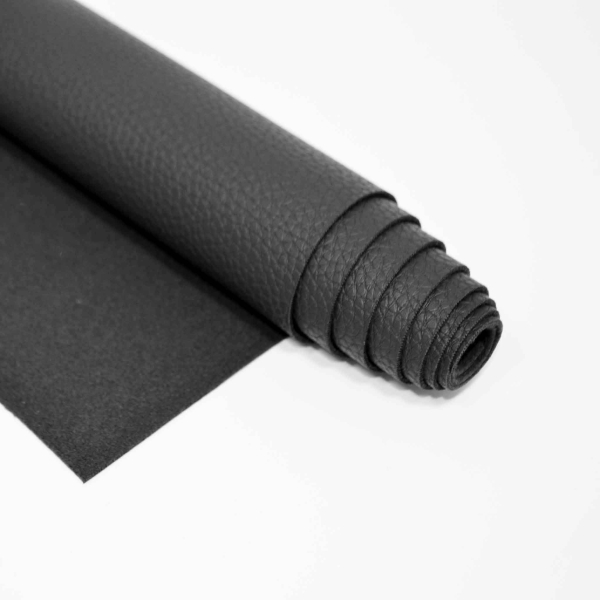 0686-780 Toro Black Kunstleder schwarz Eurotex Toro Polster-Kunstleder schwarzes Kunstleder Elefantenkunstleder schwarz black Polstern Polsterleder Kunstleder für Handtaschen und Geldbeutel Toro black