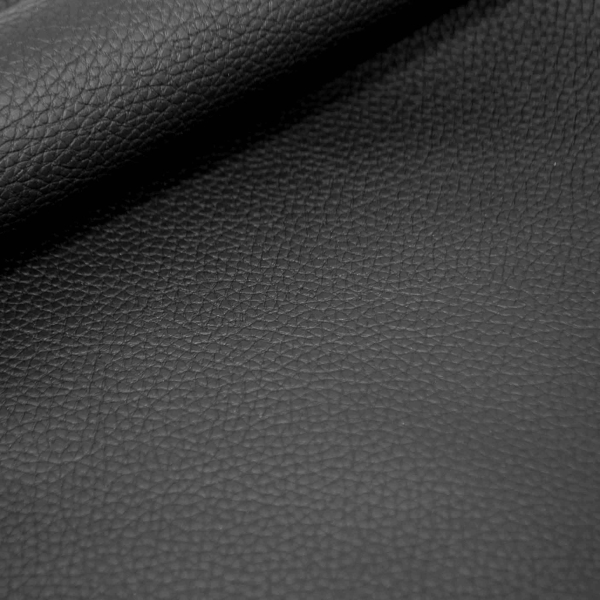 0686-780 Toro Black Kunstleder schwarz Eurotex Toro Polster-Kunstleder schwarzes Kunstleder Elefantenkunstleder schwarz black Polstern Polsterleder Kunstleder für Handtaschen und Geldbeutel Toro black