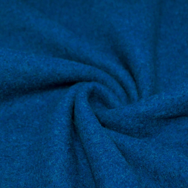 blauer Walkstoff in Blau Schurwolle Walk aus 100 % Schurwolle blau Winterstoff winterliche Kleidung strapazierfähig Walkloden blauer Walk für Babybekleidung für den Winter Babyoverall Kinderoverall  aus Walk blauer Walkloden Wollwalk in Blau