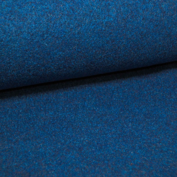 blauer Walkstoff in Blau Schurwolle Walk aus 100 % Schurwolle blau Winterstoff winterliche Kleidung strapazierfähig Walkloden blauer Walk für Babybekleidung für den Winter Babyoverall Kinderoverall  aus Walk blauer Walkloden Wollwalk in Blau