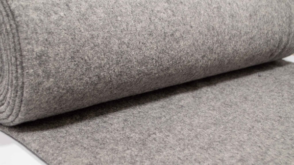 Noteboom 04578 - 061 grauer Walkstoff grau Schurwolle Walk aus 100 % Schurwolle Winterstoff winterliche Kleidung strapazierfähig Walkloden grau meliert Walk für Babybekleidung für den Winter Babyoverall Kinderoverall  aus Walk Walkloden grau Walk Wolle