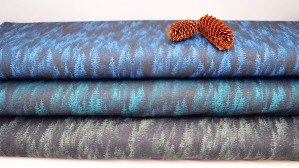 0663 - Infinity Tannen grün Schwarzwald Schwarzwald Eigendesign Schwarzwald Tannenwald grün Tannen grün Deco-Line made by Deco-Line Eigenproduktion Inifinity-Line moderner Landhausstil Schwarzwald Design Maskenstoff Infinity Line Eigenproduktion